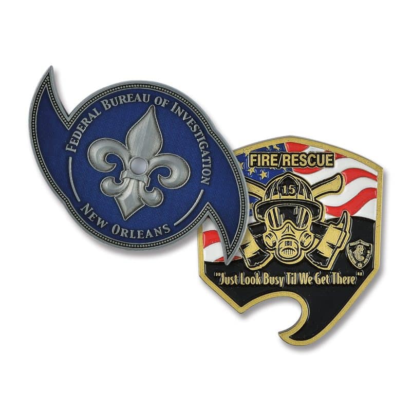 Custom 3" Custom Challenge Coin Double Sided Cast Zinc Alloy - 2