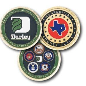 Custom USA Made Deluxe Rush Challenge Coins 2" diameter