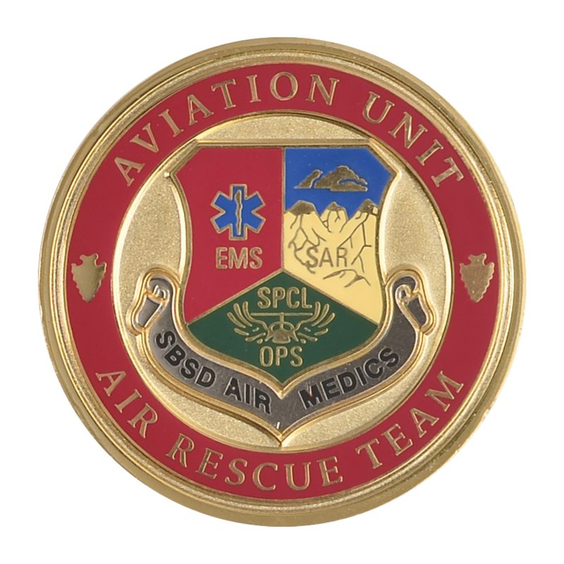 Custom 1 1/2" (1.5") Custom Challenge Coin Double Sided Struck Brass - 2