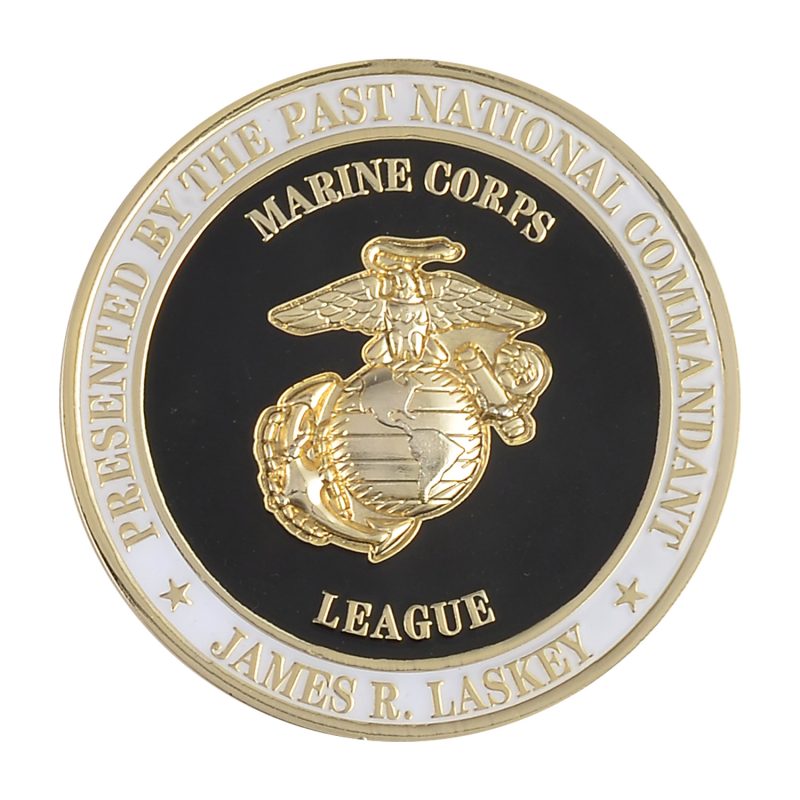 Custom 1 1/2" (1.5") Custom Challenge Coin Double Sided Struck Brass - 7