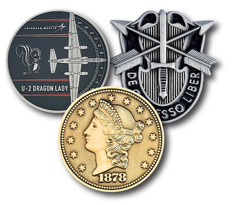 Custom 2 3/4" (2.75") Custom Challenge Coin Double Sided Cast Zinc Alloy