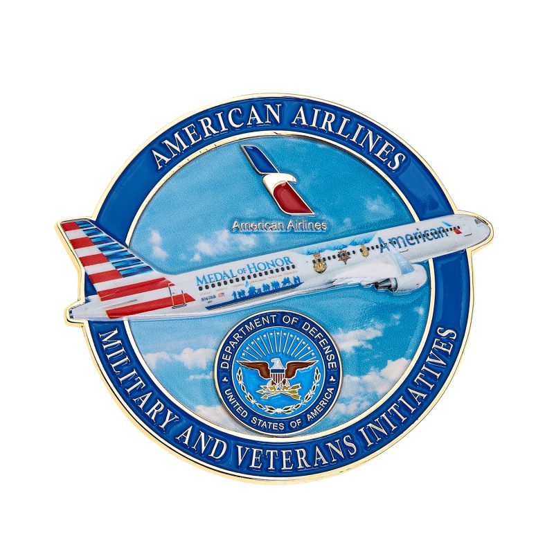 Custom 3" UV Custom Challenge Coin Double Sided Cast Zinc Alloy - 3